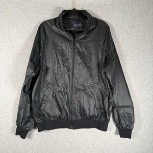 Vintage 80s Blue Silky Duckster 570 Pro Group Windbreaker Bomber Jacket L/XL